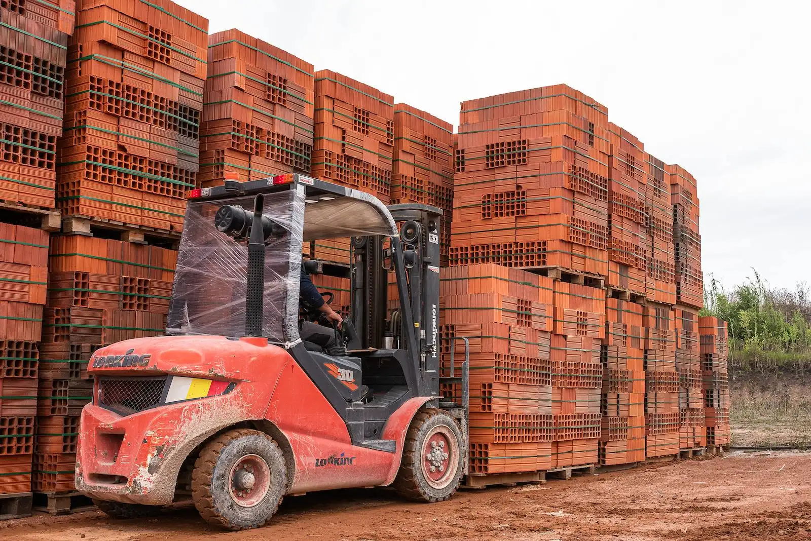 Pallets de ticholos listos para despacho